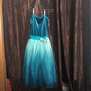 Blue Dance Dress Childs Costume